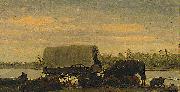 Albert Bierstadt Nooning on the Platte oil painting